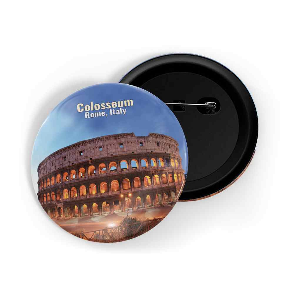 dhcrafts Round Pin Badge Green Travel Sea Ocean Great Seafarers Glossy Finish Design Pack of 1 (58mm)